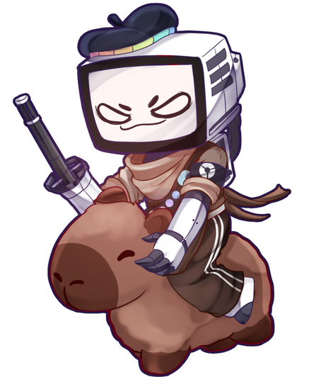 pAInter an capybara.